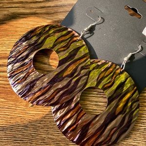 Animal Print Dangle Earring